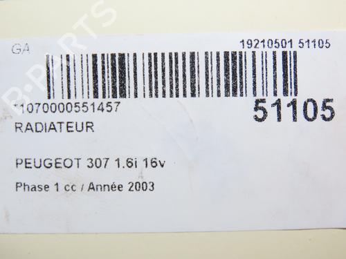 water-radiator-peugeot-307-3ac-2000-2001-2002-2003-2004-2005-2006-2007-2008-2009-2010-2011-2012-24358704 main image