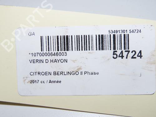 Tailgate lift support CITROËN BERLINGO MULTISPACE (B9) 1.2 PureTech 110 | BP36283726C138 - Image 5