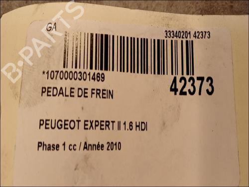 Used Break pedal PEUGEOT EXPERT Van (VF3A_, VF3U_, VF3X_) 1.6 HDi 90 16V (90 hp) 9616622