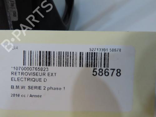 Used Right mirror Right mirror BMW 2 Gran Tourer (F46) 216 d (116 hp) 40110717 40110717