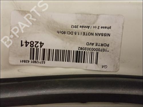Used Right front door NISSAN NOTE (E11, NE11) 1.5 dCi (90 hp) 9616696