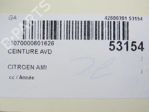 Front right seatbelt CITROËN AMI (9A_) Electric (9AZ2CA) | BP36494657I25 - Image 6