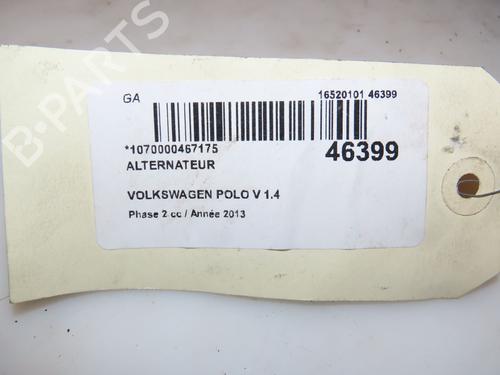 Used Alternator VW POLO V (6R1, 6C1) 1.2 TDI (75 hp) 16572748