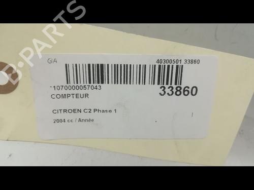 Instrument cluster CITROËN C2 (JM_) 1.4 | BP9594629C47