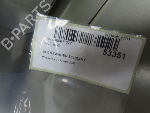 Used Left front fenders VW TOURAN (1T1, 1T2) 2.0 TDI 16V (140 hp) 28801870