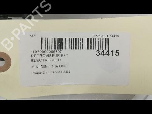 Right mirror MINI MINI (R50, R53) Cooper | BP23176089C27 