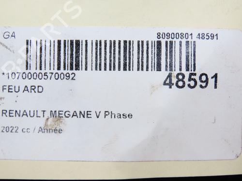 Højre baglygte RENAULT MEGANE E-TECH SUV EV60 (BNJ1) (218 hp) 28802281