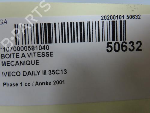 Used Gearbox Gearbox IVECO DAILY III Van 35 S 13 V,35 C 13 V (125 hp) 40162881 40162881