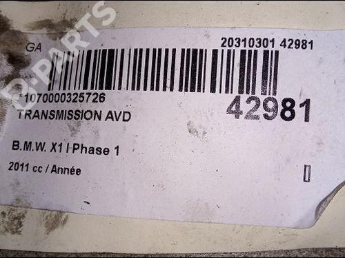 Right front driveshaft BMW X1 (E84) xDrive 18 d | BP9618747M39 