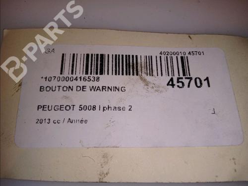 Warning switch PEUGEOT 5008 (0U_, 0E_) 1.6 HDi | BP11921387I22 
