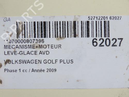 Used Front right window mechanism Front right window mechanism VW GOLF PLUS V (5M1, 521) 1.9 TDI (105 hp) 40484833 40484833