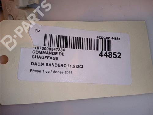 Climate control DACIA SANDERO 1.5 dCi | BP11101077I5 