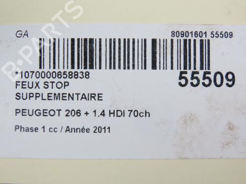 Used Third brake light PEUGEOT 206+ (2L_, 2M_) 1.4 HDi eco 70 (68 hp) 30404091
