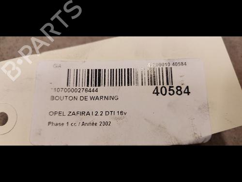 Warning switch OPEL ZAFIRA A MPV (T98) 2.2 DTI 16V (F75) | BP23174236I22 - Image 2
