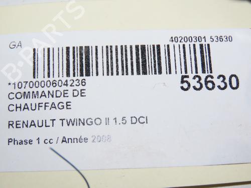 Climate control RENAULT TWINGO II (CN0_) 1.5 dCi (CN0E) | BP28801742I5 