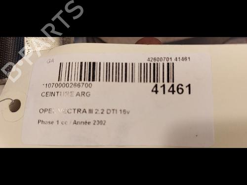 Venstre bak beltestrammer OPEL VECTRA C (Z02) 2.2 DTI 16V (F69) | BP23175154C89 