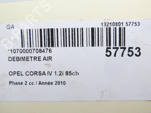 Mass air flow sensor OPEL CORSA D (S07) 1.2 (L08, L68) | BP32377283M95