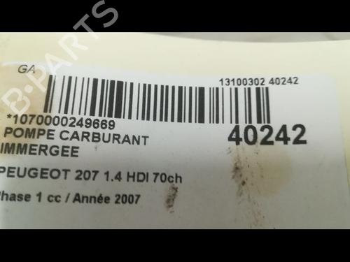 Used Fuel pump PEUGEOT 207 (WA_, WC_) 1.4 HDi (68 hp) 9609651