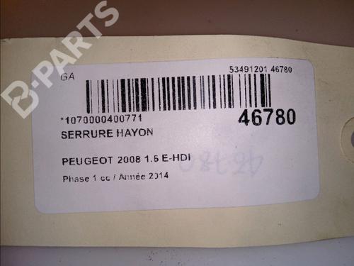 Tailgate lock PEUGEOT 2008 I (CU_) 1.6 HDi | BP11533203C101 