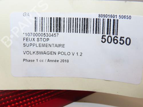 Used Third brake light Third brake light VW POLO V (6R1, 6C1) 1.2 TDI (75 hp) 28969711 28969711
