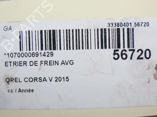 Used Left front brake caliper OPEL CORSA D (S07) 1.2 (L08, L68) (86 hp) 30978841