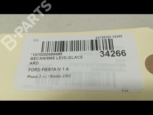 Rear right window mechanism FORD FIESTA V (JH_, JD_) 1.4 16V | BP9597576C25 
