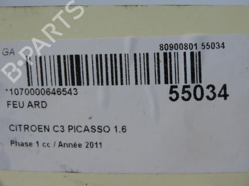 Used Right taillight CITROËN C3 Picasso (SH_) 1.6 HDI 90 (92 hp) 31242608