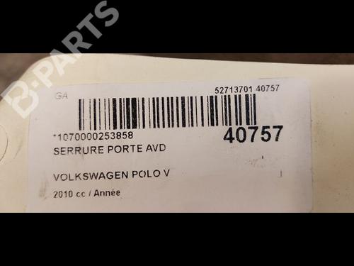 Front right lock VW POLO V (6R1, 6C1) 1.6 TDI | BP9610121C97 