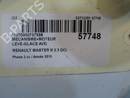 Used Front right window mechanism Front right window mechanism RENAULT MASTER III Van (FV) 2.3 dCi 125 FWD (FV0C, FV0D, FV0G, FV0H, FV0J, FV0K,... (125 hp) 36283666 36283666