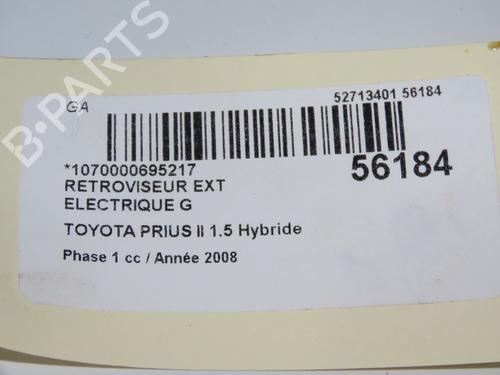Used Left mirror TOYOTA PRIUS Liftback (_W2_) 1.5 Hybrid (NHW20_, NHW20R) (112 hp) 31936001