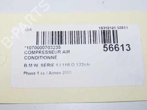 AC compressor BMW 1 (E87) 118 d | BP32511407M34