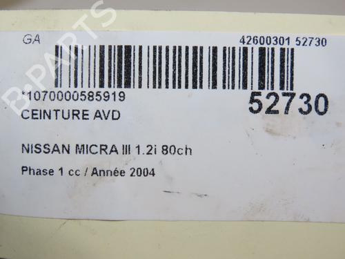 Front right belt tensioner NISSAN MICRA III (K12) 1.2 16V | BP23098701C88