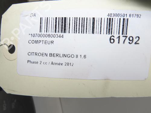 instrument-cluster-citroen-berlingo-box-bodympv-b9-2008-39453452 main image
