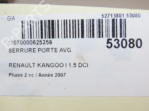 Used Front left lock RENAULT KANGOO Express (FC0/1_) 1.5 dCi (FC1E) (68 hp) 28831668