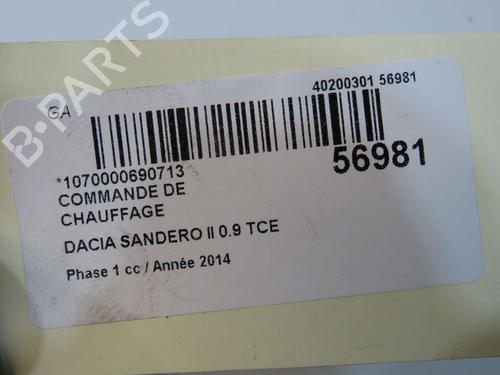 Climate control DACIA SANDERO II TCe 90 (B8M1, B8MA, B8AC) | BP36427001I5 - Image 5
