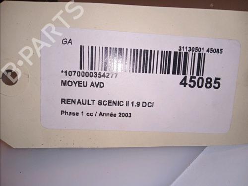 Used Left front steering knuckle RENAULT SCÉNIC II (JM0/1_) 1.9 dCi (JM0G, JM12, JM1G, JM2C) (120 hp) 14875758