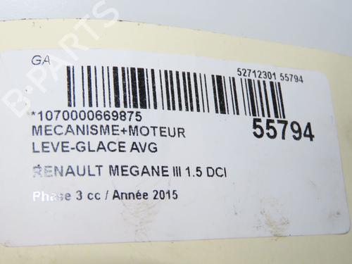 Front left window mechanism RENAULT MEGANE III Grandtour (KZ0/1) 1.5 dCi (KZ09, KZ0D, KZ1G, KZ29, KZ14, KZ1W, KZ10, KZ1F,... | BP31796645C22