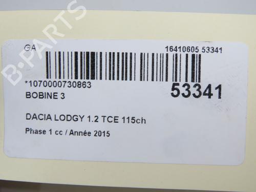 Used Ignition coil Ignition coil DACIA LODGY (JS_) 1.2 TCe (JSAY, JSM0) (115 hp) 33188146 33188146
