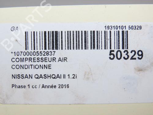 Used AC compressor AC compressor NISSAN QASHQAI II (J11, J11_) 1.2 DIG-T (115 hp) 19326482 19326482