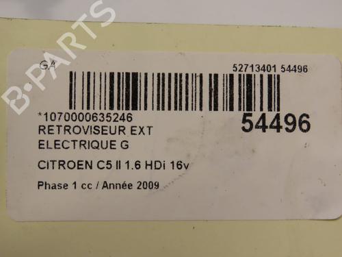 Left mirror CITROËN C5 III (RD_) 1.6 HDi 110 (RD9HZC) | BP29469767C26 
