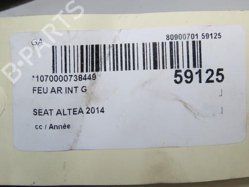 Left tailgate light SEAT ALTEA XL (5P5, 5P8) 2.0 TDI 16V | BP37252410C79 - Image 5