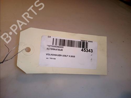 Alternator VW GOLF V (1K1) 1.6 FSI | BP14950390M7 