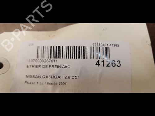 Left front brake caliper NISSAN QASHQAI / QASHQAI +2 I (J10, NJ10, JJ10E) 2.0 dCi All-wheel Drive | BP14878335M105 