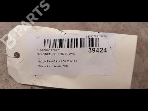 Front left interior door handle VW POLO (9N_, 9A_) 1.4 TDI | BP9613826I13 