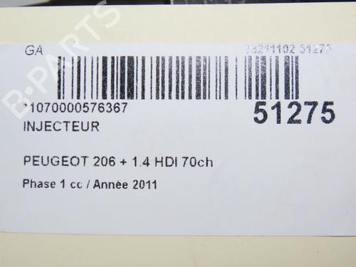 Injector PEUGEOT 206+ (2L_, 2M_) 1.4 HDi eco 70 | BP26404304M100  - Image 5