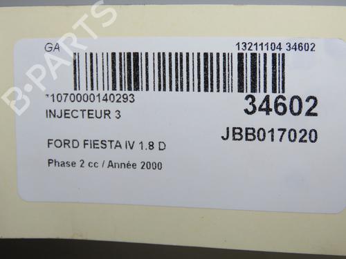 Inyector Inyector FORD FIESTA IV (JA_, JB_) 1.8 DI (75 hp) 34498044 34498044