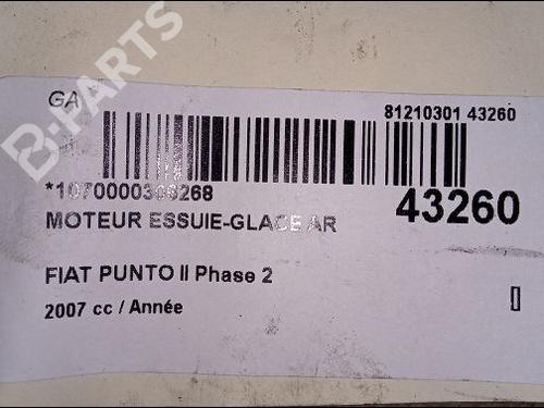 Rear wiper motor FIAT PUNTO (188_) 1.2 Natural Power | BP9665018M102 