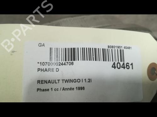 Højre forlygte RENAULT TWINGO I (C06_) 1.2 (C063, C064) (55 hp) 9609089