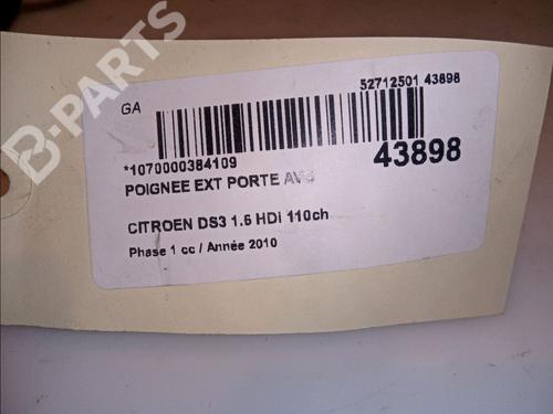 Front left exterior door handle CITROËN DS3 (SA_) 1.6 HDi 110 | BP11102325C128 