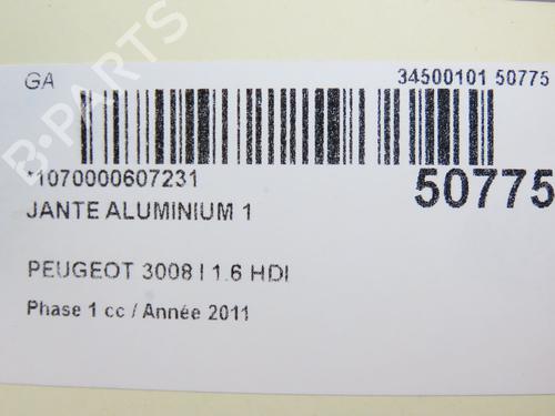 Rim PEUGEOT 3008 I MPV (0U_) 1.6 HDi | BP28967714C45